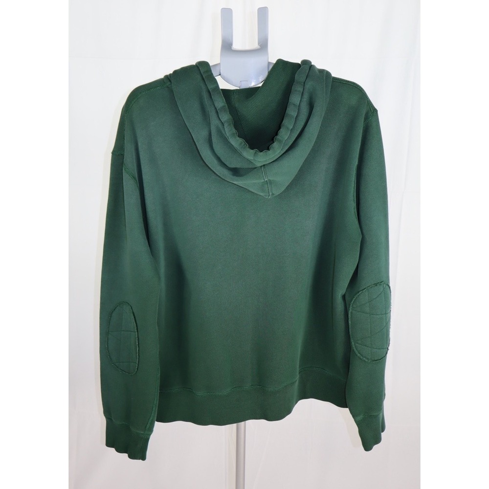 Vintage 90s Polo Ralph Lauren Hoodie Mens 2XL Green Henley Button Pullover - Picture 6 of 12